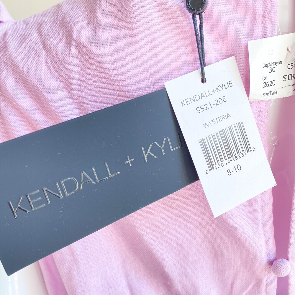 NWT Kendall And Kylie Lavender Tiered Sleveless Boho Maxi Dress 8/10 - Picture 7 of 7